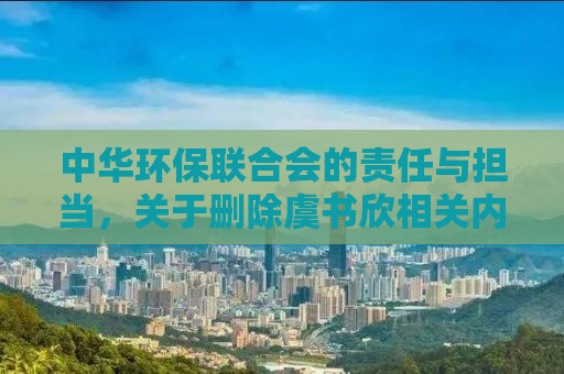 中华环保联合会的责任与担当，关于删除虞书欣相关内容的深度解析