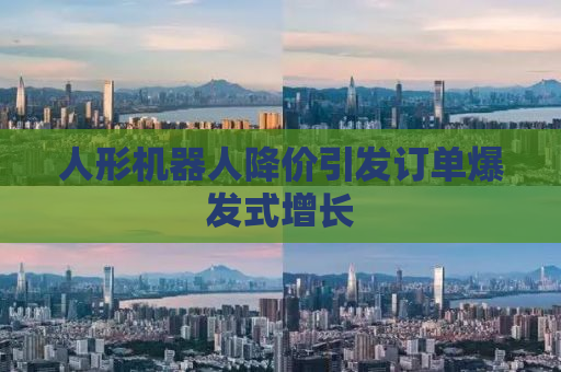人形机器人降价引发订单爆发式增长