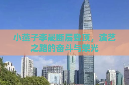 小燕子李晟断层登顶，演艺之路的奋斗与荣光