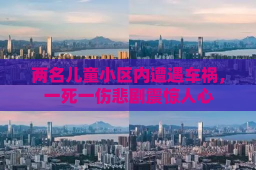 两名儿童小区内遭遇车祸，一死一伤悲剧震惊人心