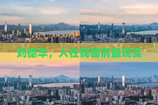 刘德华，人在钱面前最现实